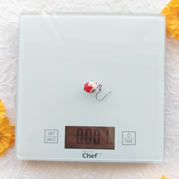 Cute and colorful glass cupcake earrings - Picture 5 of 6